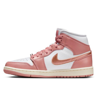 Air Jordan 1 Mid Women's Shoes ''Red Stardust''