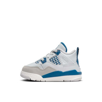 Air Jordan 4 Retro Kids Shoes ''Military Blue'' (TD)