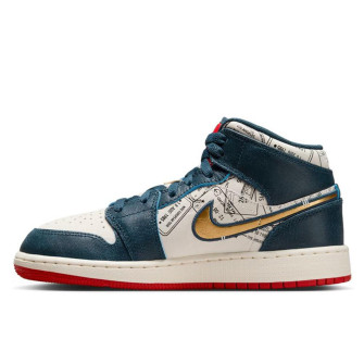 Air Jordan 1 Mid Kids Shoes ''Take Flight'' (GS)