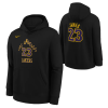 Nike NBA LA Lakers Lebron James City Edition Kids Hoodie ''Black'' 